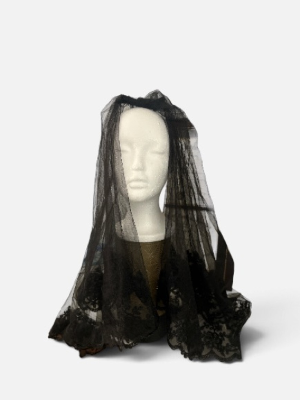 Black Lace Veil  Women's Accessory witchy mystical